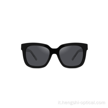 Nuovo logo di moda Black Polarized Beach Acetate Frame occhiali da sole